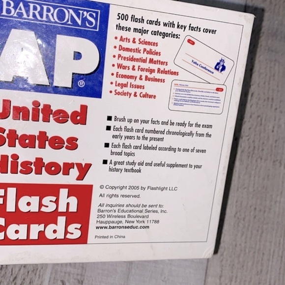 Barton’s AP United States History flash cards - Picture 4 of 9